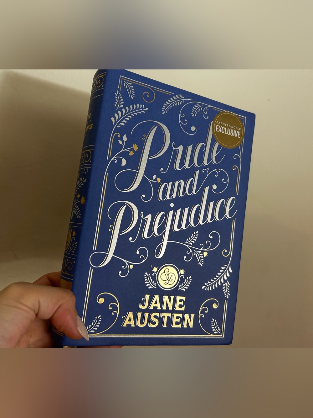 Pride and Prejudice Hardcover by Jane Austen - Blue and Gold